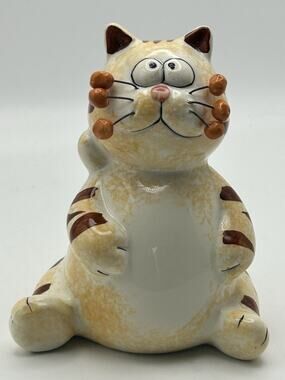 Amy Lacome Vintage Ceramic Coin Bank.